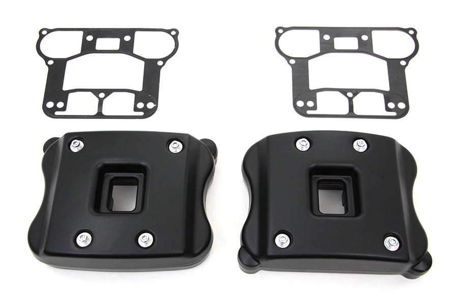 Rocker box cover set black for Harley-Davidson Sportster XL 2004-2006