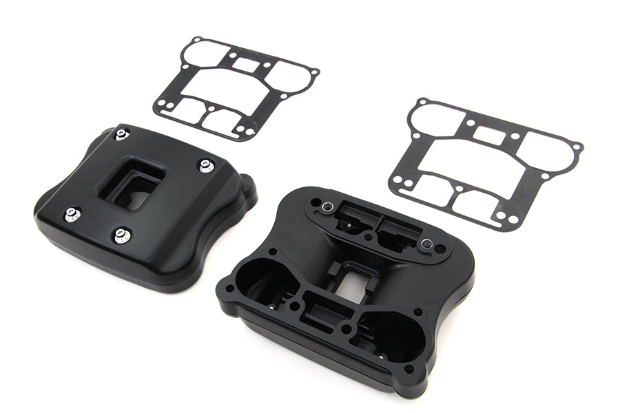 Rocker box cover set black for Harley-Davidson Sportster XL 2004-2006