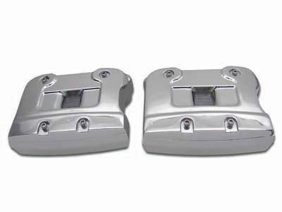 Chrome rocker box cover set for Harley-Davidson Evolution Big Twin