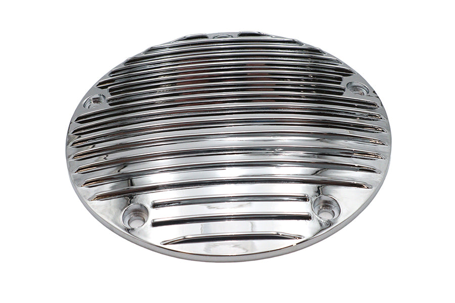 Finned derby cover chrome for Harley-Davidson