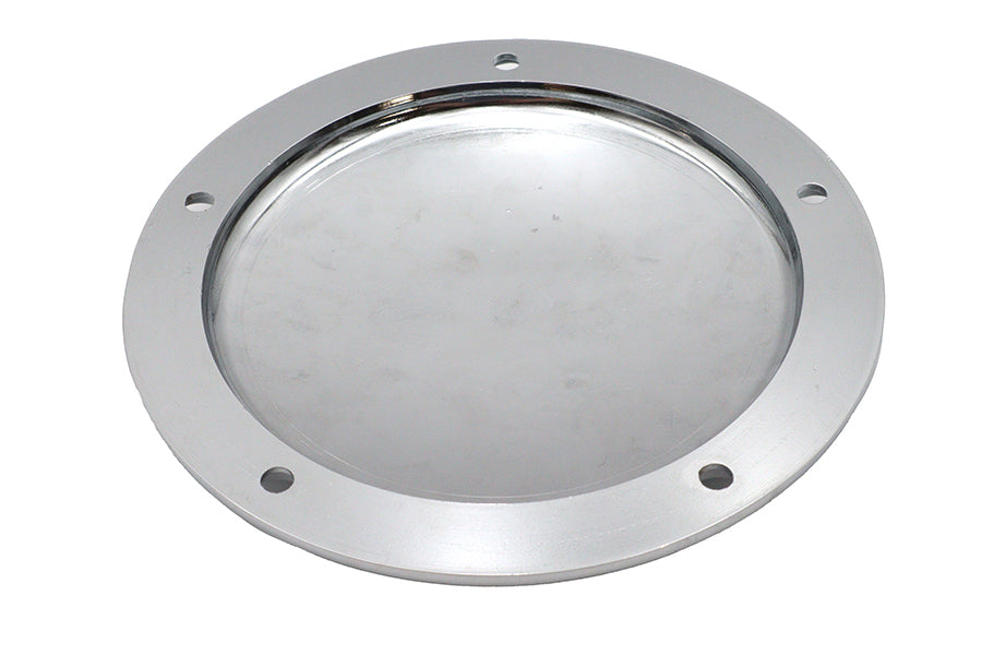 Finned derby cover chrome for Harley-Davidson
