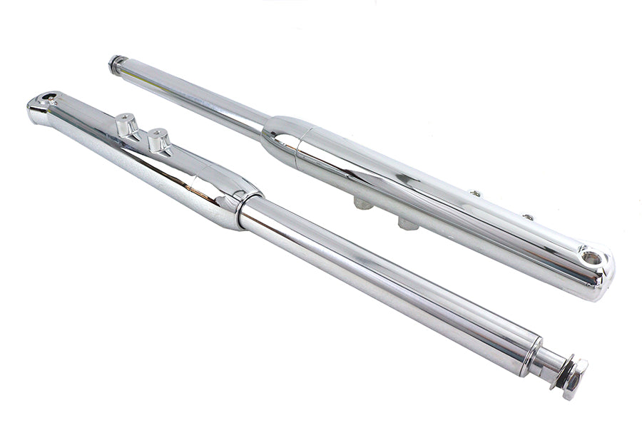 Chrome fork slider assembly for Harley-Davidson Softail Deuce 2000-2006