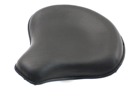 Black Leather Solo Seat For Harley-Davidson CH Style