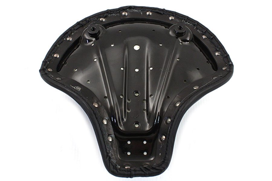 Black Leather Solo Seat For Harley-Davidson Sportster CH Style