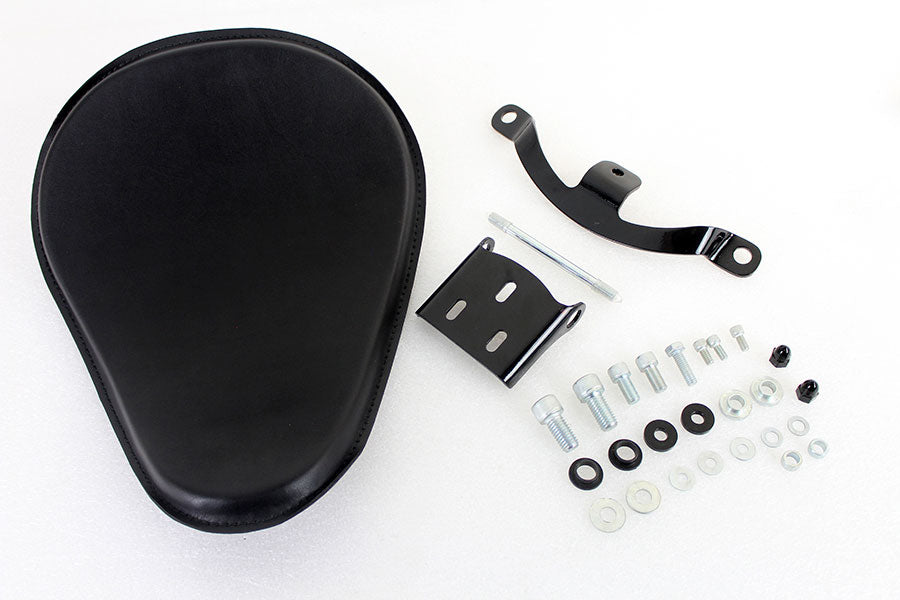 Solid Mount Bates Bobber Solo Seat Kit For Harley-Davidson Sportster