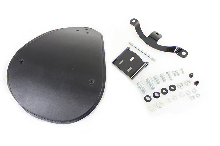 Solid Mount Bates Bobber Solo Seat Kit For Harley-Davidson Sportster