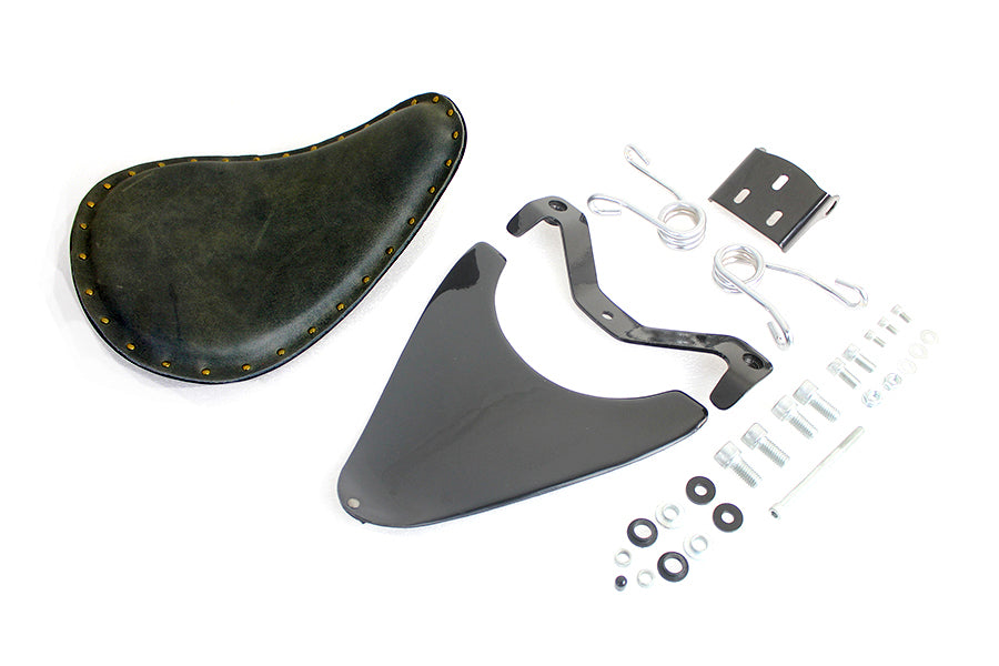 Spring mount bates bobber solo seat kit for Harley-Davidson Sportster