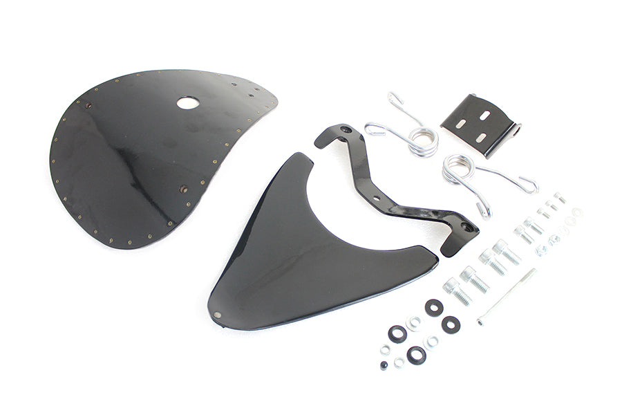 Spring mount bates bobber solo seat kit for Harley-Davidson Sportster