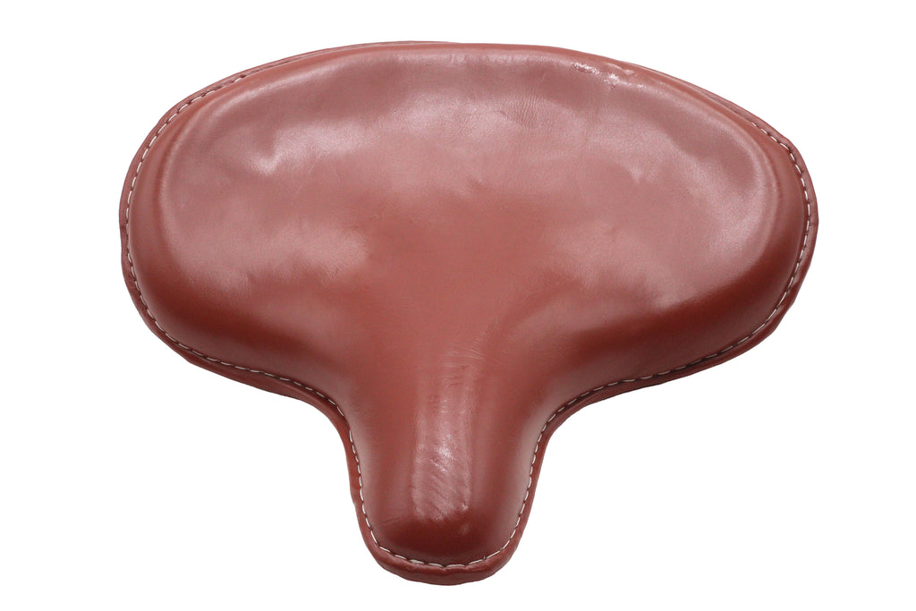 Ultima leather saddle solo seat brown for Harley-Davidson