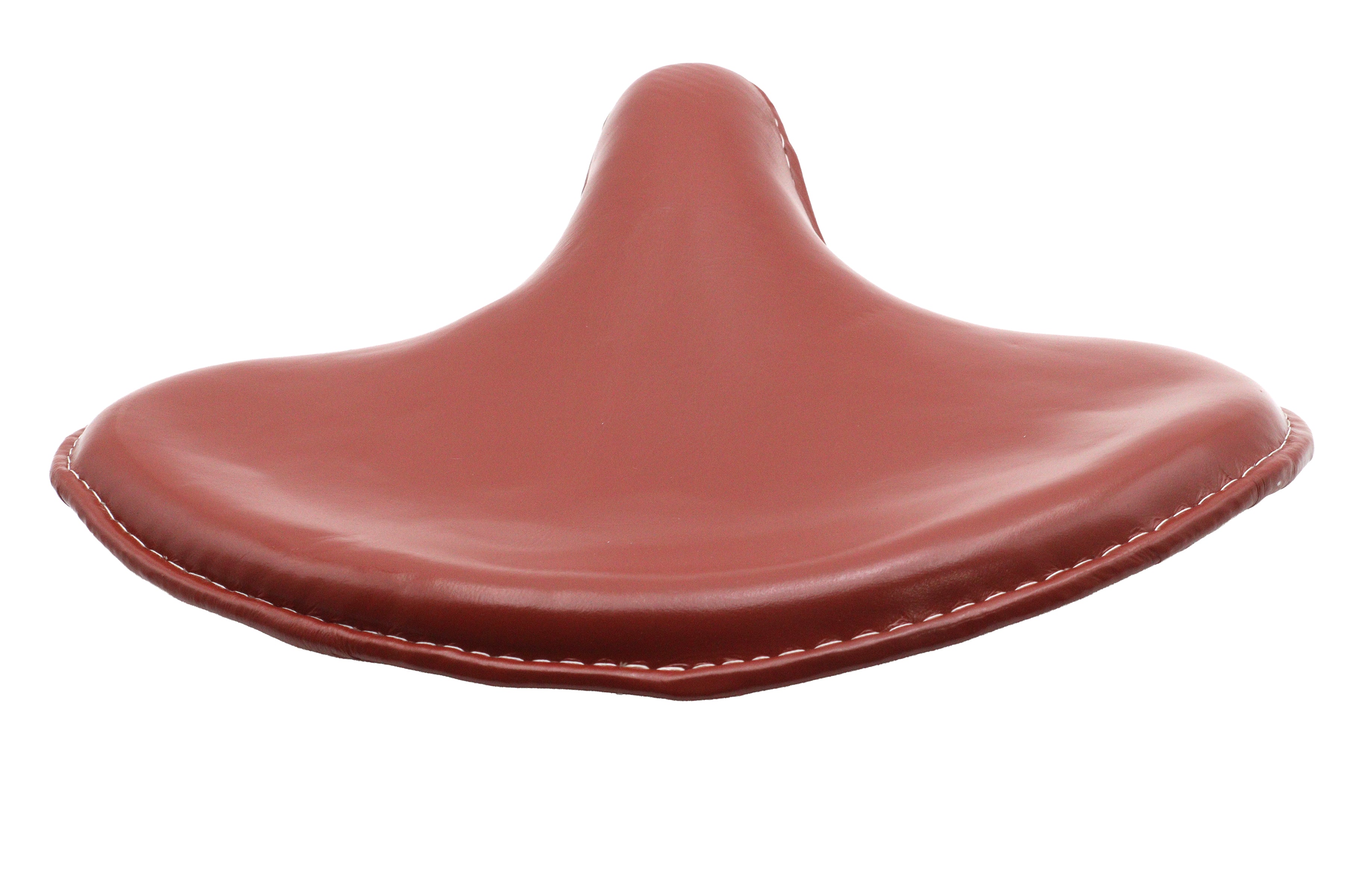 Ultima leather saddle solo seat brown for Harley-Davidson