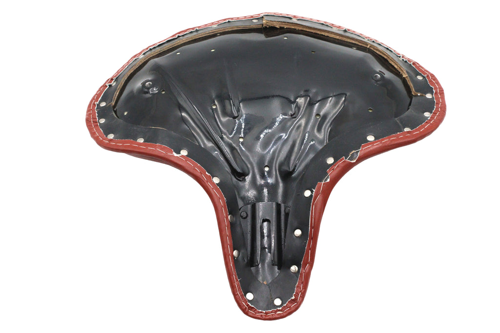 Ultima leather saddle solo seat brown for Harley-Davidson