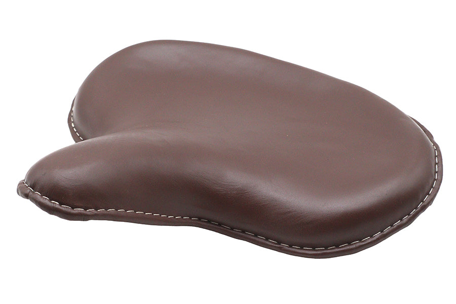 Ultima vinyl saddle solo seat brown for Harley-Davidson