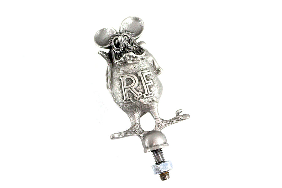 Pewter metal Rat Fink ornament for motorcycle & car
