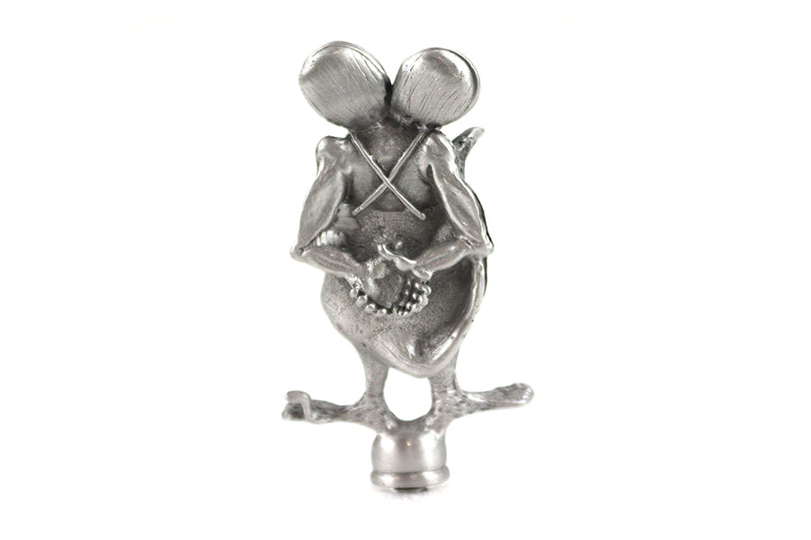 Pewter metal Rat Fink ornament for motorcycle & car