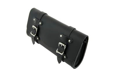10" double strap leather tool roll for Harley-Davidson