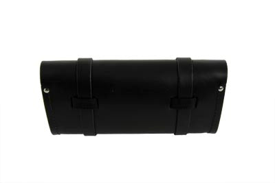 10" double strap leather tool roll for Harley-Davidson