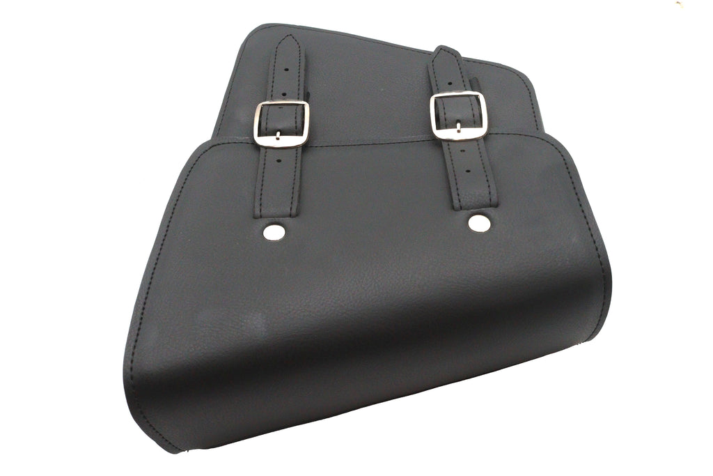 Black cowhide saddlebag right side for Harley-Davidson