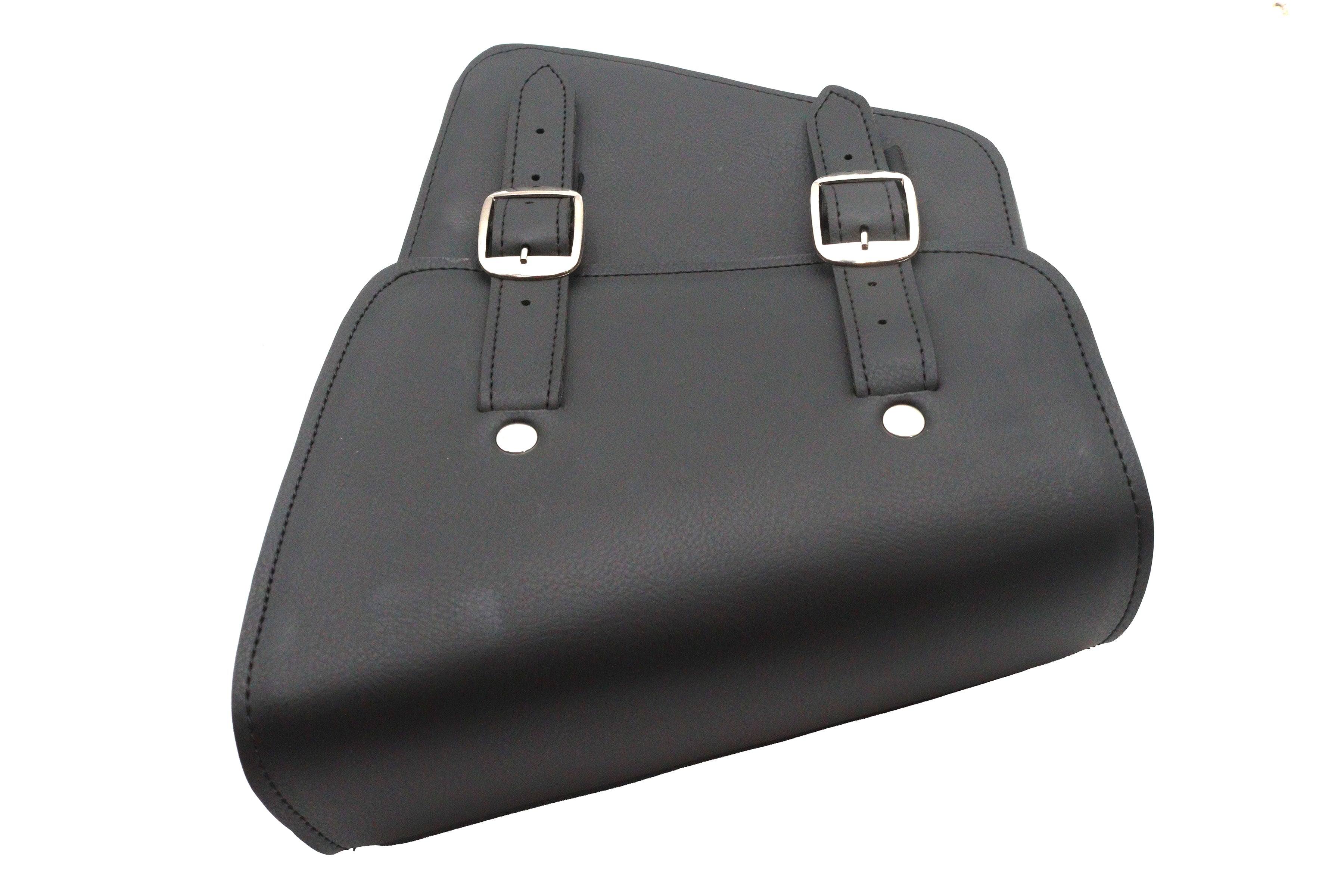 Black cowhide saddlebag right side for Harley-Davidson