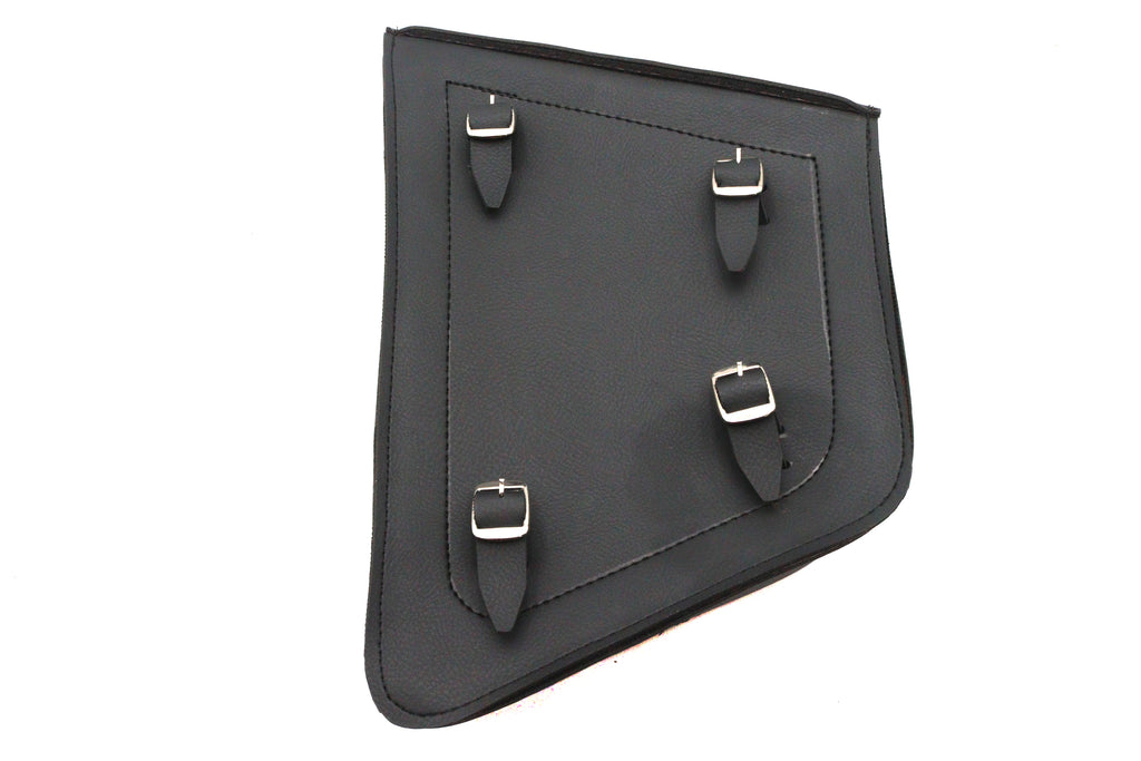 Black cowhide saddlebag right side for Harley-Davidson