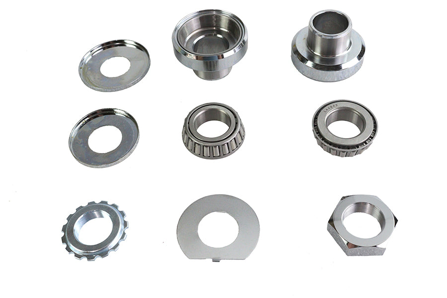 Chrome Fork Neck Cup Kit For Harley-Davidson 1949-1987