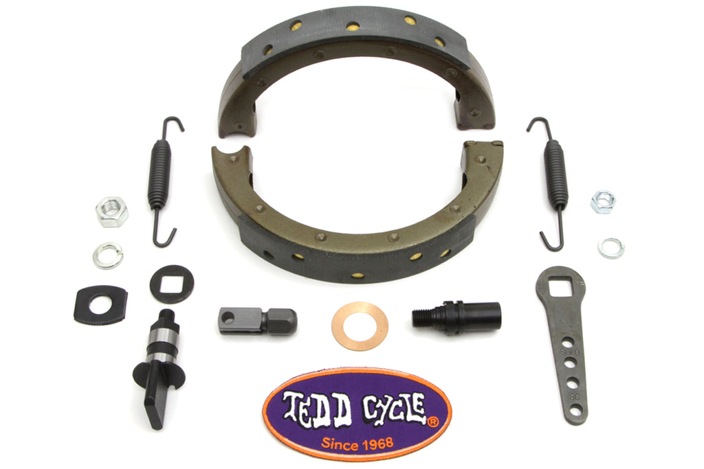 Springer Fork Front Brake Shoe Kit For Harley-Davidson 1936-1957
