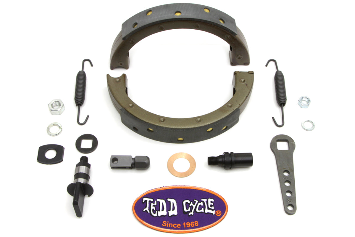 Springer Fork Front Brake Shoe Kit For Harley-Davidson 1936-1957