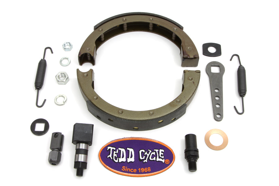 Springer Fork Front Brake Shoe Kit For Harley-Davidson 1936-1957