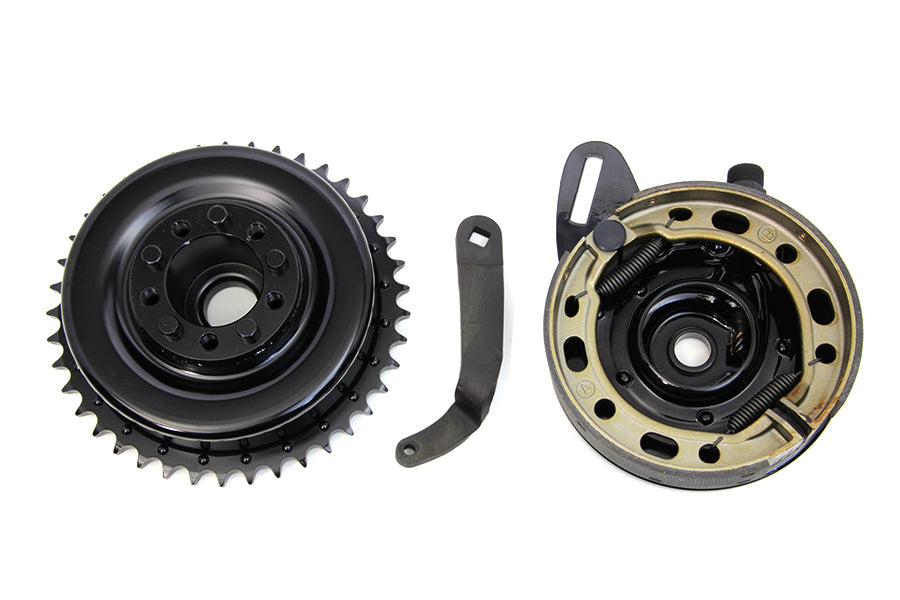 Tambor de freno trasero y placa de soporte para Harley-Davidson Flathead de 45"