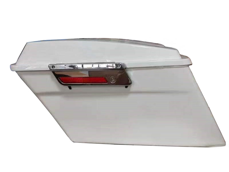 Hard Saddlebag Kit White For Harley-Davidson Touring 1993-2013