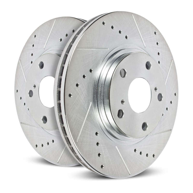 Rotores ranurados y perforados delanteros Evolution Power Stop 91-95 Toyota MR2 (par)