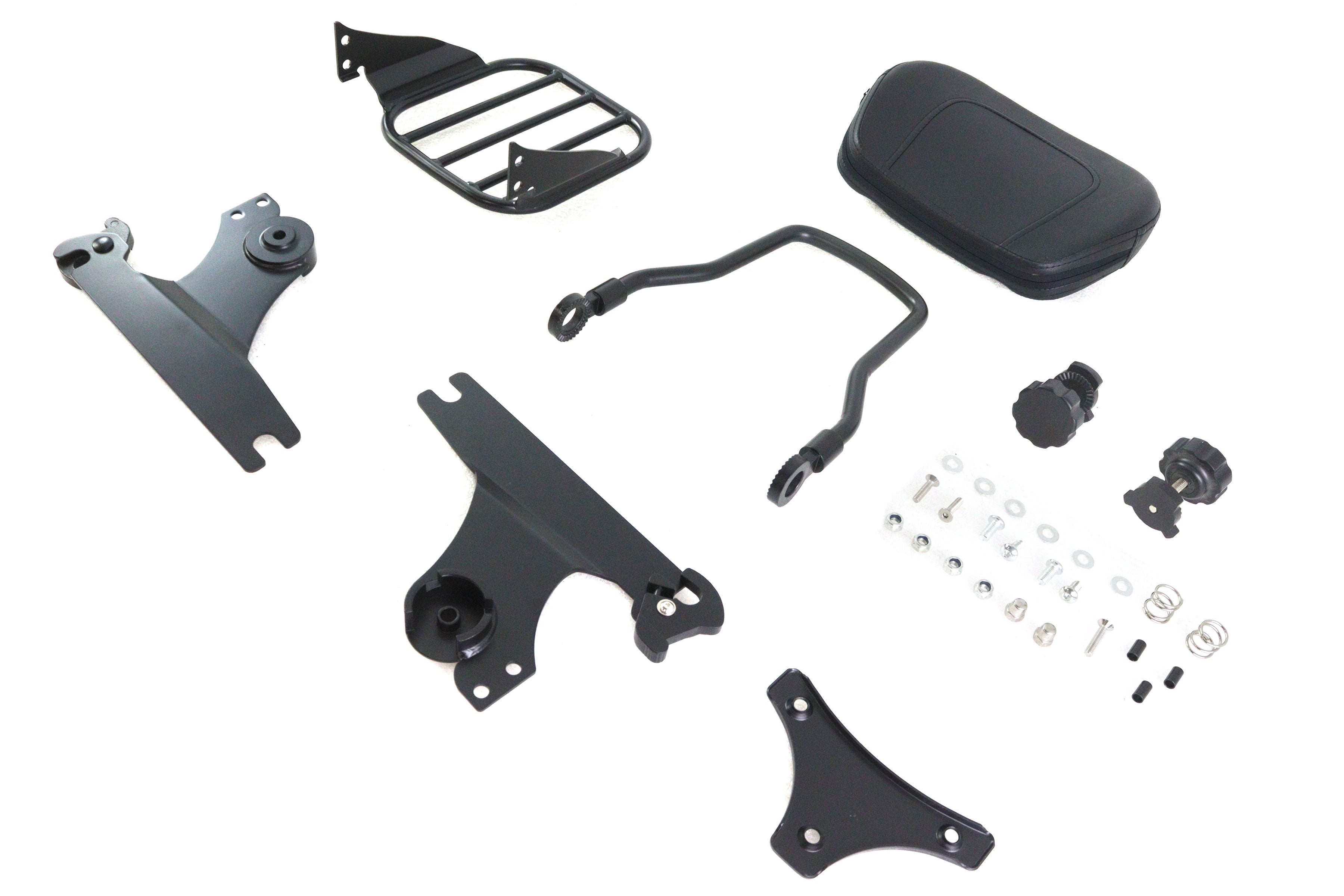 Black Sissy Bar And Rack For Harley-Davidson Twin Cam Softail