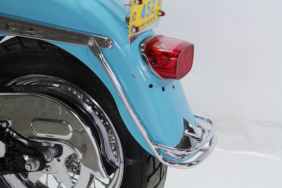 Rear Fender Rail Trim Chrome For Harley-Davidson