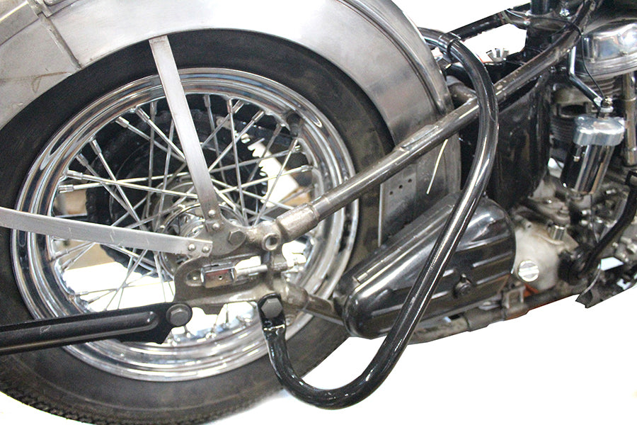 Black rear engine guard frame bar for Harley-Davidson 1936-1957