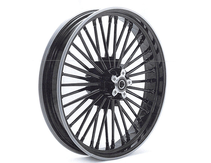 Front 21" x 3.15" Fat Spoke Matte Black Wheel For Harley-Davidson Touring