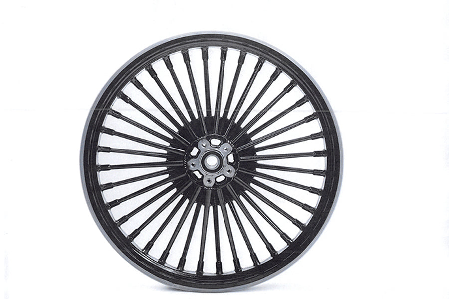 Front 21" x 3.15" Fat Spoke Matte Black Wheel For Harley-Davidson Touring