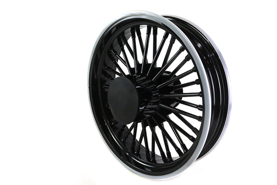 Front 16" x 3.5" Fat Spoke Matte Black Wheel For Harley-Davidson Touring