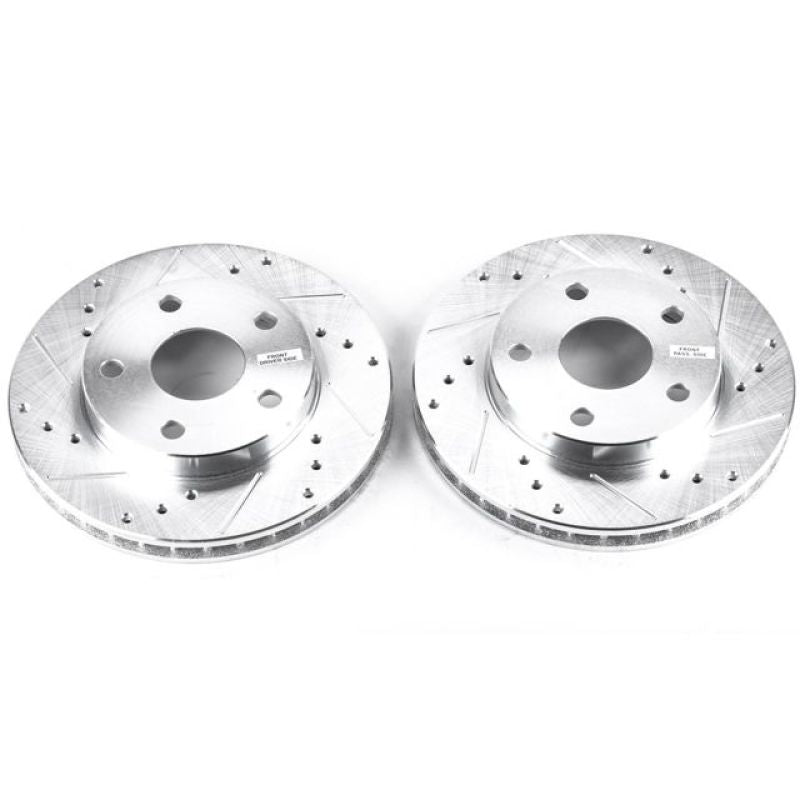 Rotores ranurados y perforados delanteros Evolution Power Stop 91-95 Toyota MR2 (par)