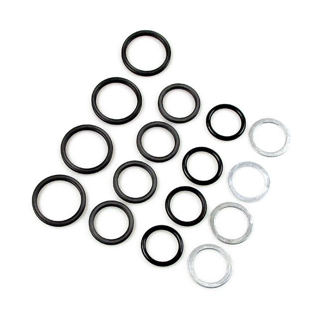 James Pushrod Cover Seal Kit For Harley-Davidson Shovelhead 1980-1984