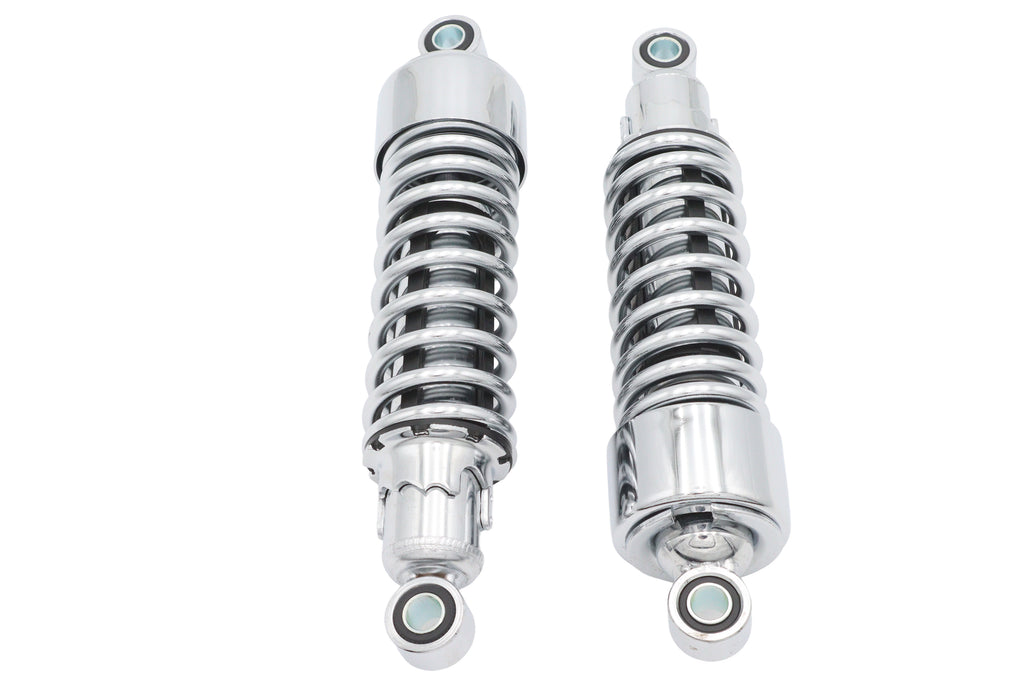 10-1/2" Ultima chrome rear shock absorber set for Harley-Davidson