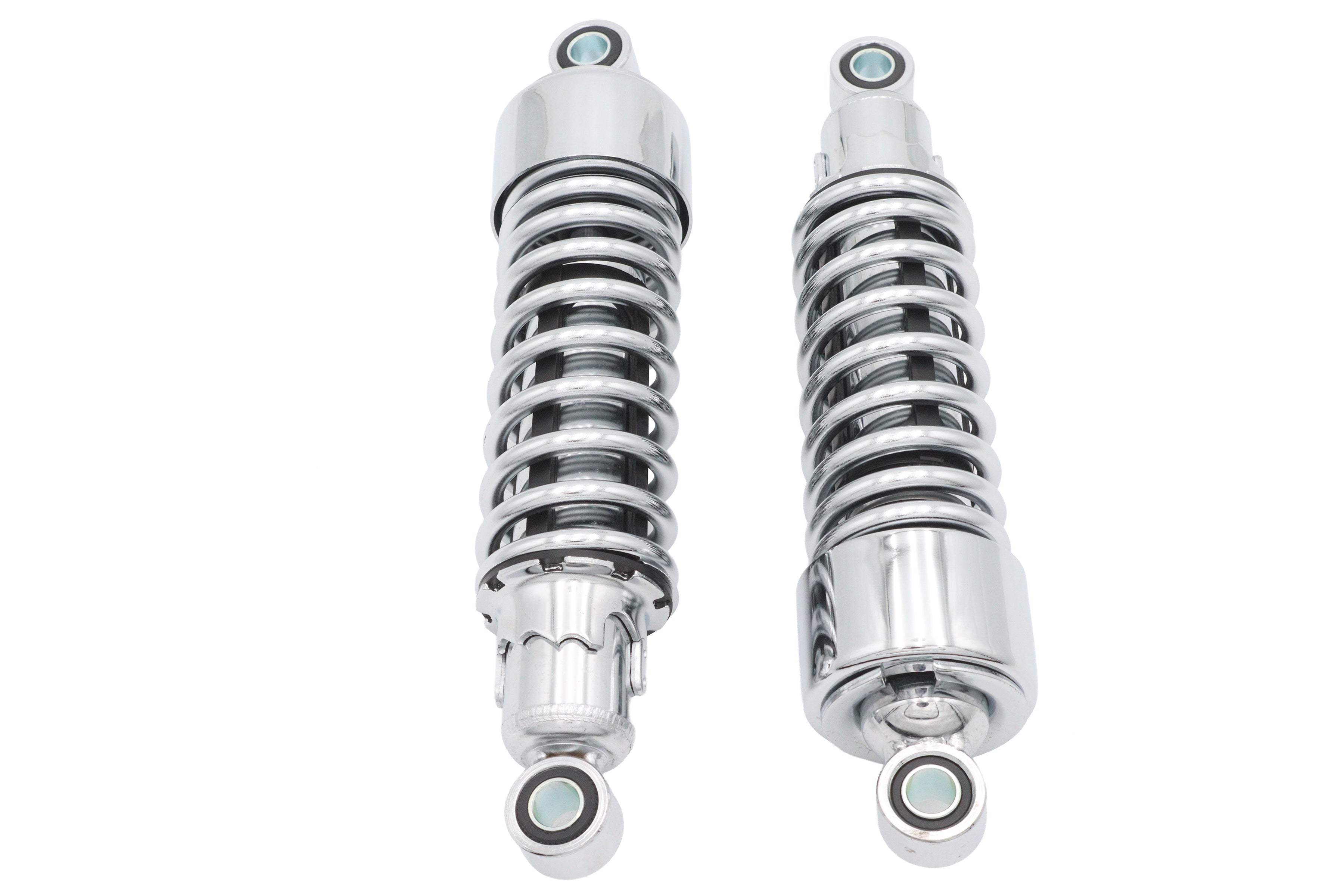 10-1/2" Ultima chrome rear shock absorber set for Harley-Davidson