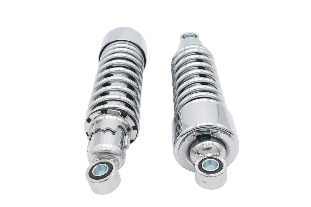 10-1/2" Ultima chrome rear shock absorber set for Harley-Davidson
