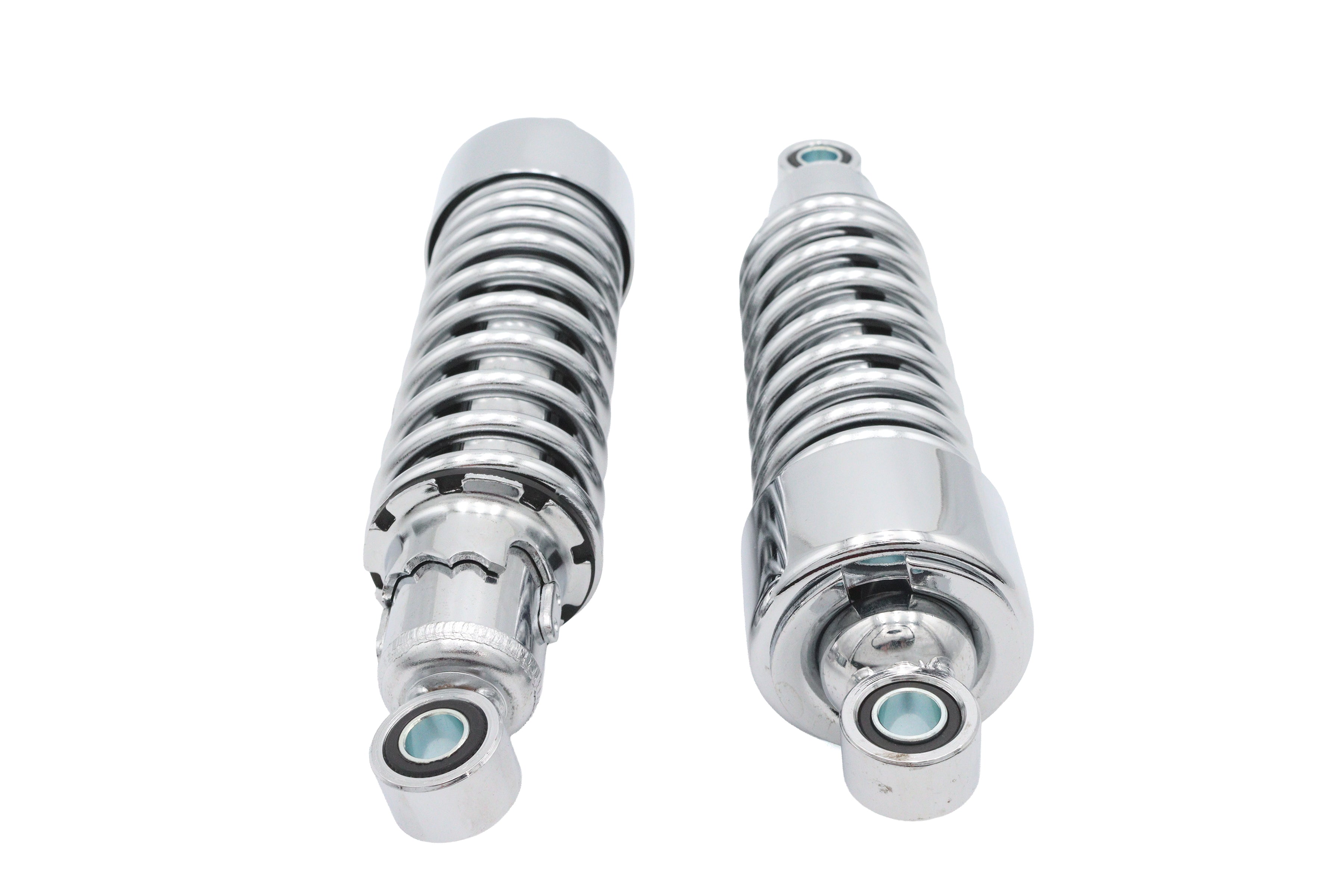 10-1/2" Ultima chrome rear shock absorber set for Harley-Davidson