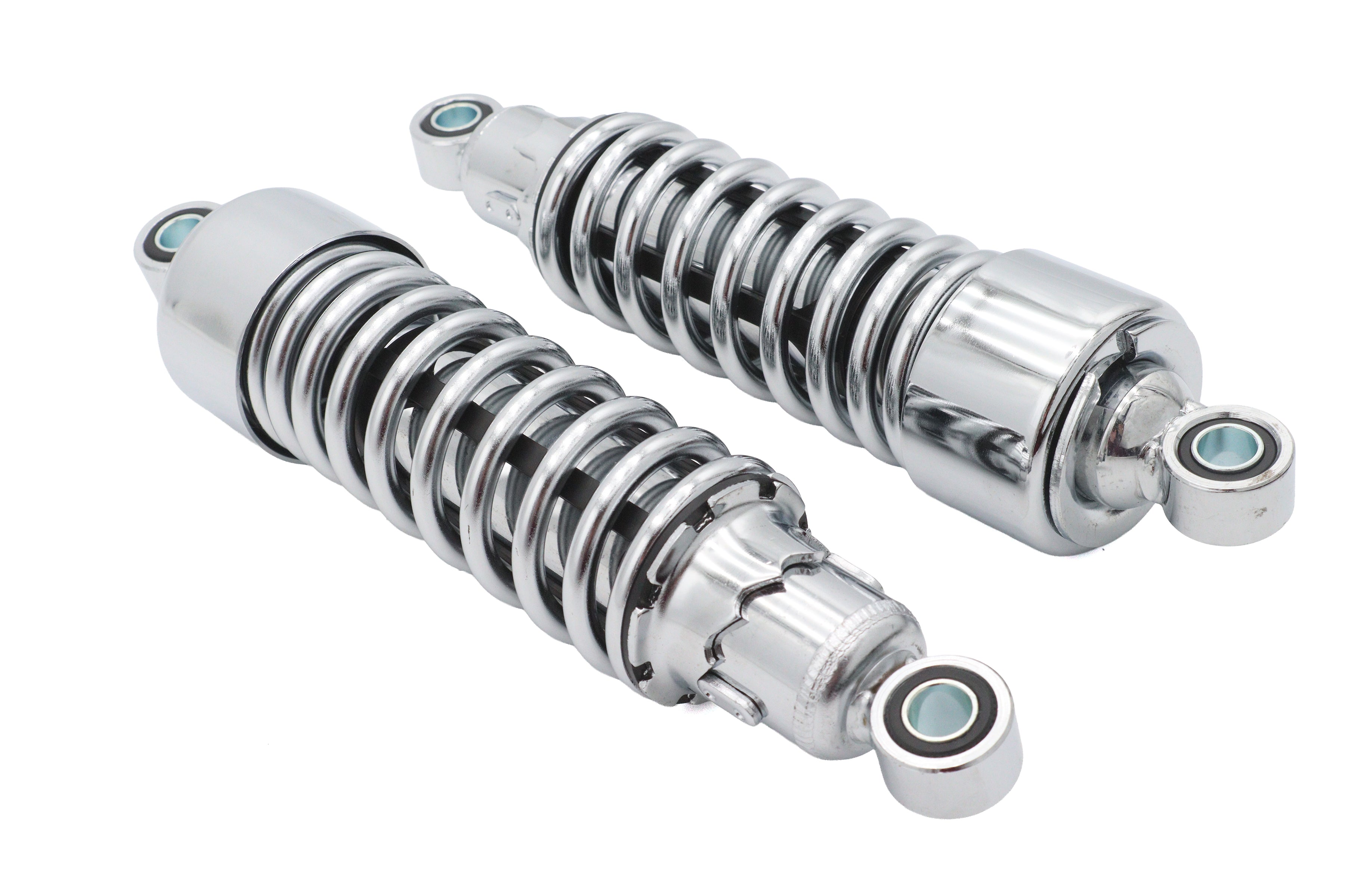 10-1/2" Ultima chrome rear shock absorber set for Harley-Davidson