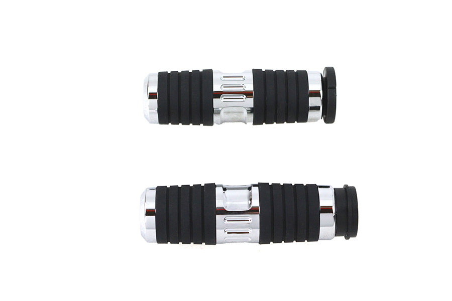 Kahuna Style Chrome Hand Grips For Harley-Davidson