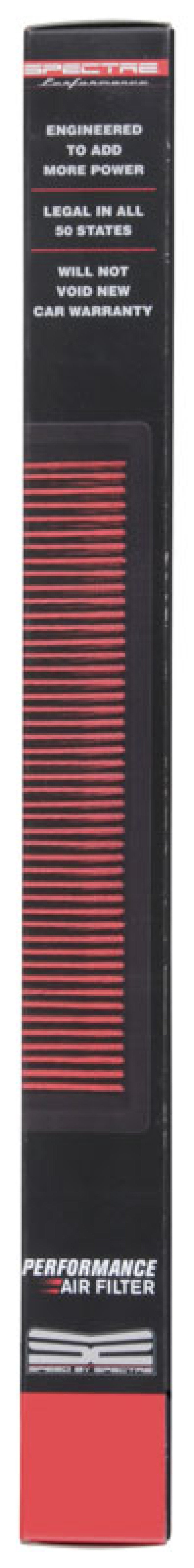 Filtro de aire de panel de repuesto Spectre 2007 Chevy Camaro 3.8L/5.7L V6/V8 F/I