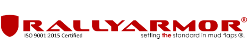 Rally Armor 2022+ Subaru WRX Schwarzer UR Schmutzfänger, veränderte Schriftart, rotes Logo