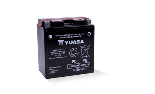 Yuasa YTX20CH-BS Hochleistungs-AGM-Batterie (Flasche im Lieferumfang enthalten)