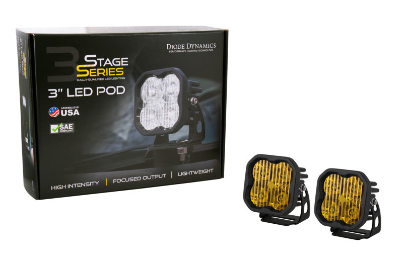 Diode Dynamics SS3 Pro ABL – Gelber SAE-Nebelstandard (Paar)