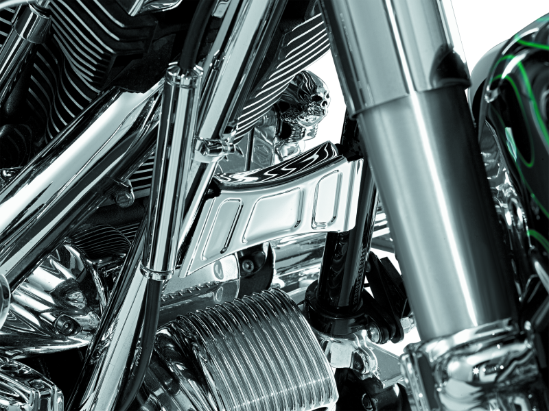 Kuryakyn Unterrohr-Querstrebenabdeckung 99-13 Touring, Chrom
