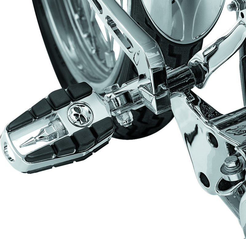 Kuryakyn Zombie Pegs mit männlicher Halterung, Chrom